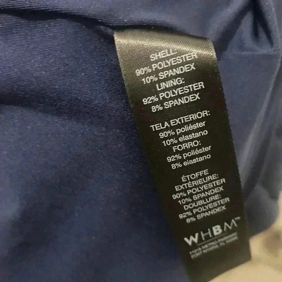 New White House Black Market Navy Blue Sheath Dress Size 6 - Picture 5 of 5